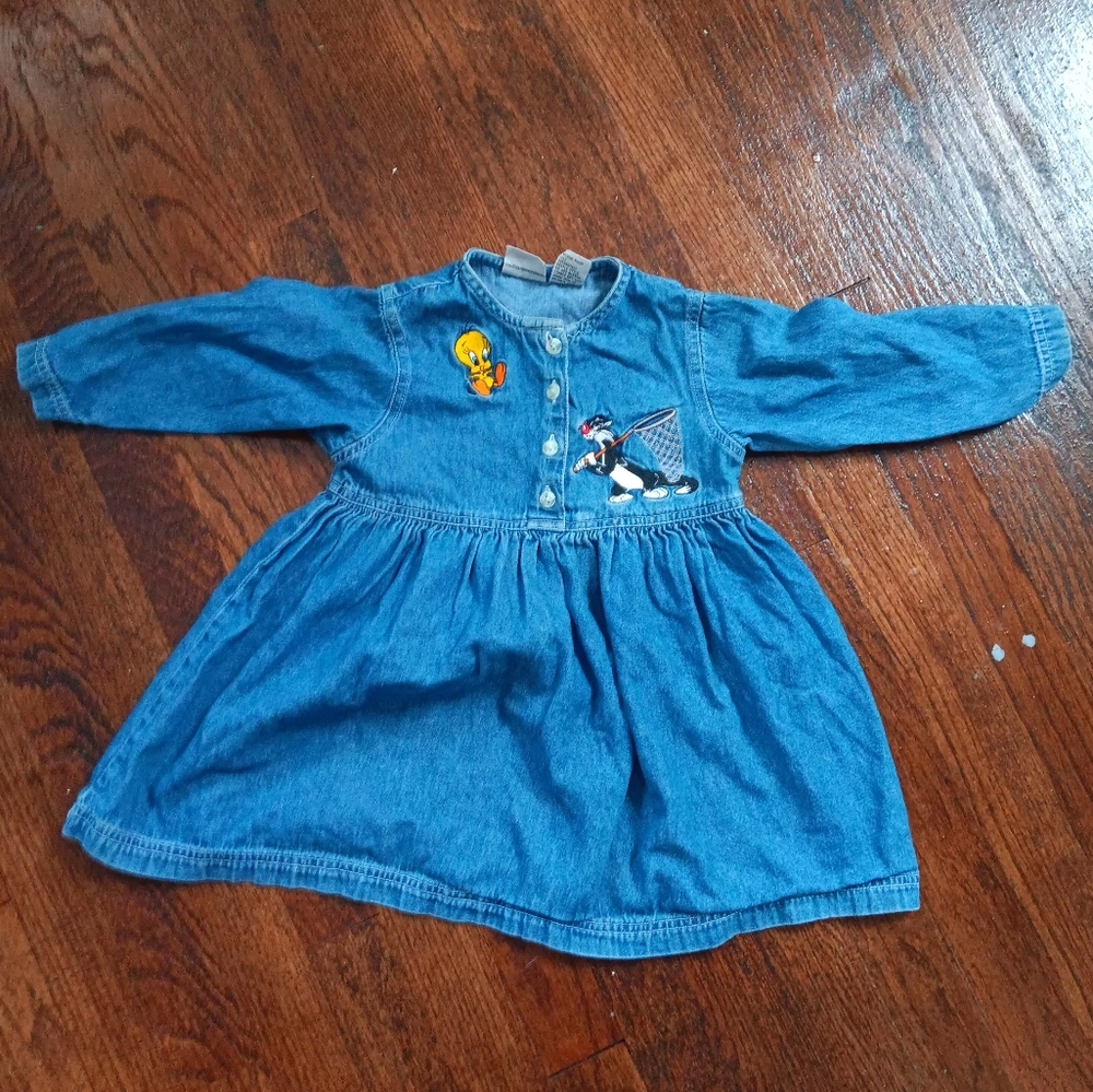 Vintage XXS Toddler Jean Dress